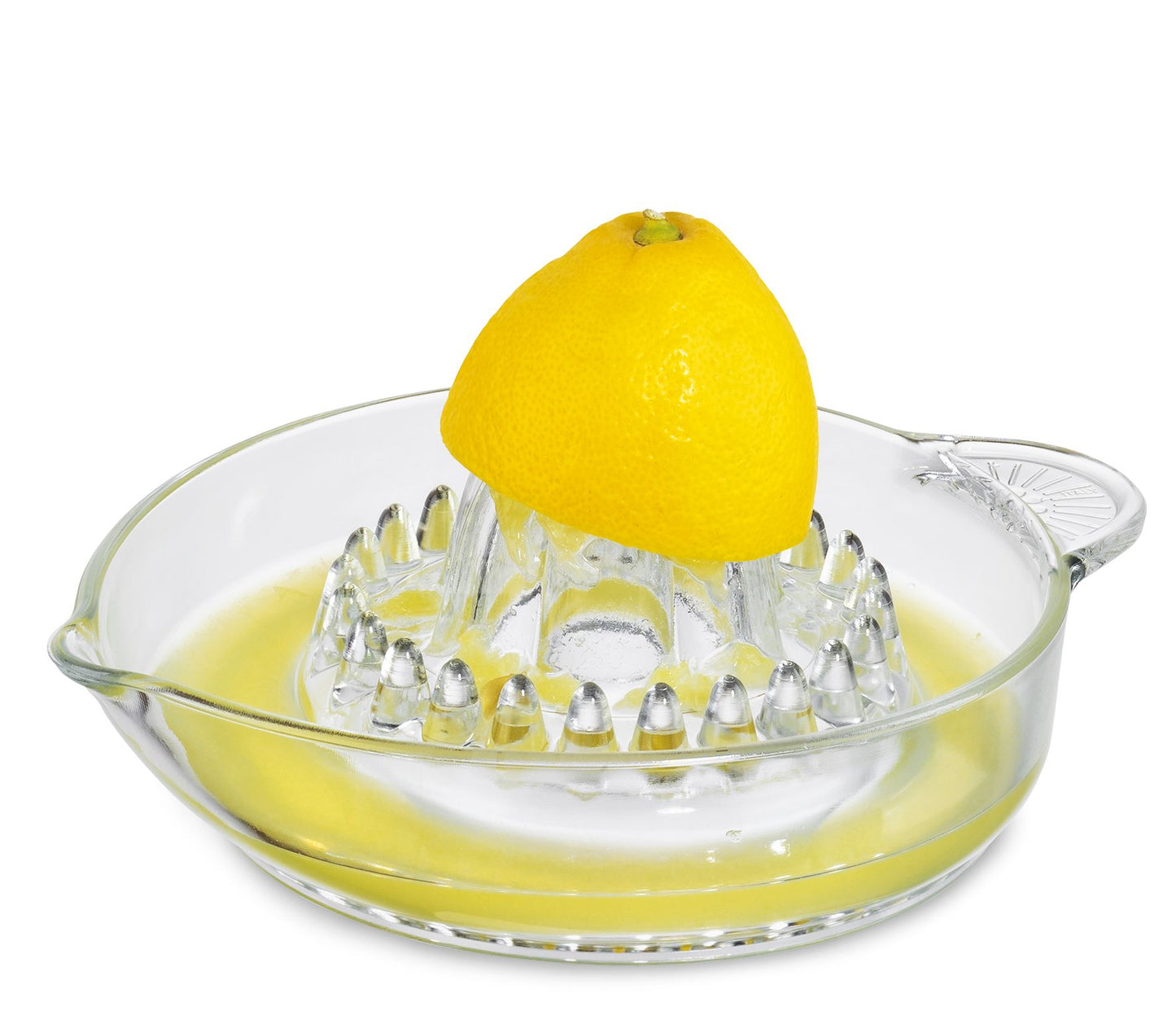 Zitruspresse 15cm rund Glas Küchenhelfer