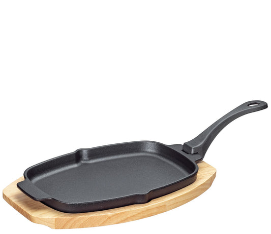 Servierpfanne 33x21 m Brett BBQ