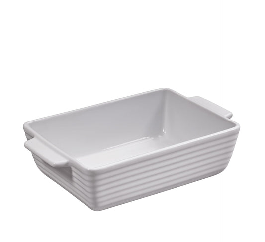 Gratinform quadratisch 1,3l weiß Burgund