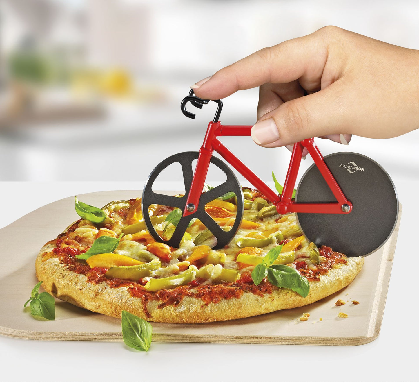 Pizzaschneider Bike Küchenprofi - Pizza Bike