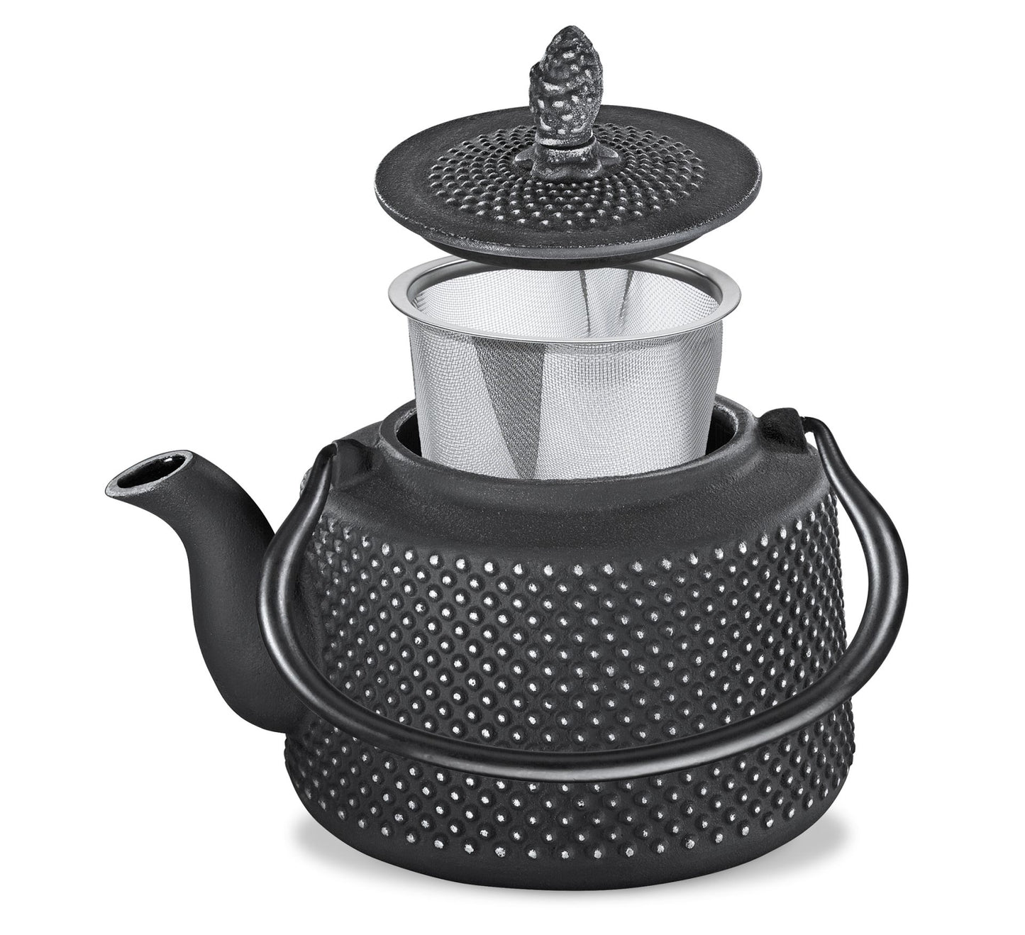 Teekanne 0,65l schwarz Masala
