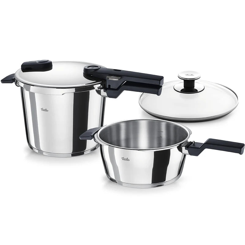 Schnellkochtopf-Set 3,5l+6l + Glasdeckel Vitaquick Premium