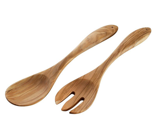 Salatbesteck 30cm Olivenholz Exklusiv