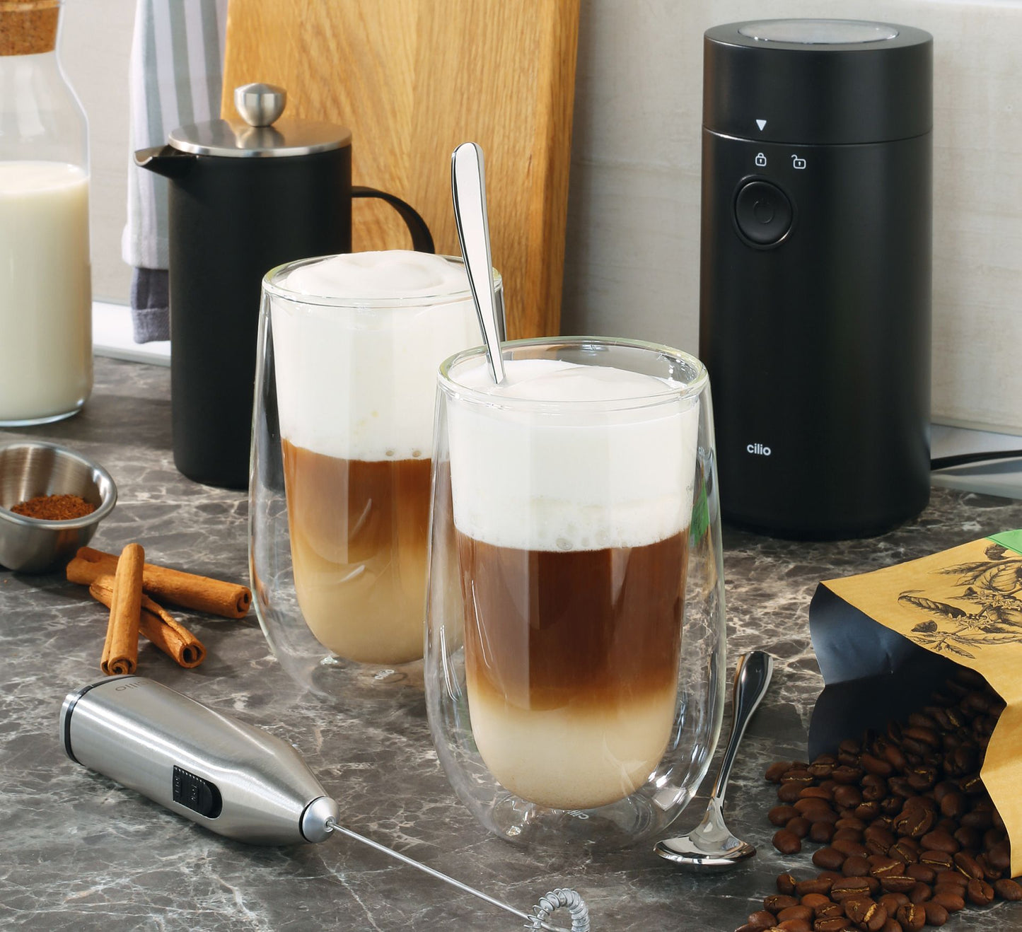 Latte Macchiatoglas 2tlg 325ml Verona