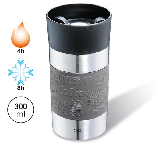 Isoliertrinkbecher 300ml grau Cilio - Viaggio