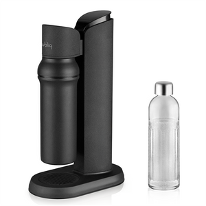 Wassersprudler Bubliq Glas mit Glasflasche Mattschwarz