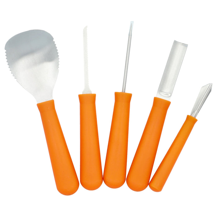 Kürbisschnitz-Set | 5-teilig | Halloween