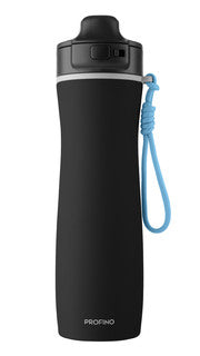 Isolierflasche ACTIVE, 600 ml, Edelstahl, Schwarz