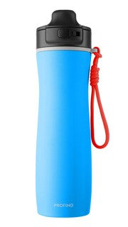 Isolierflasche ACTIVE, 600 ml, Edelstahl, Blau