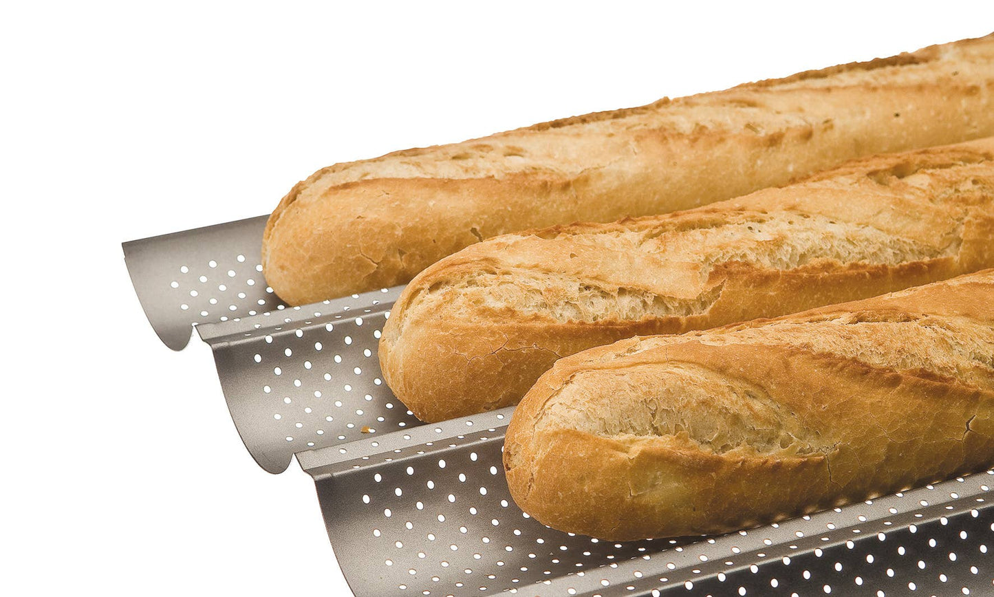 Baguettebackform für 4 Baguettes