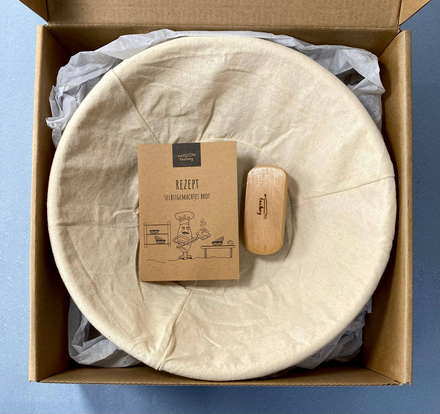 Gärkorb Set Ø 25 cm DIY Brot Back Kit