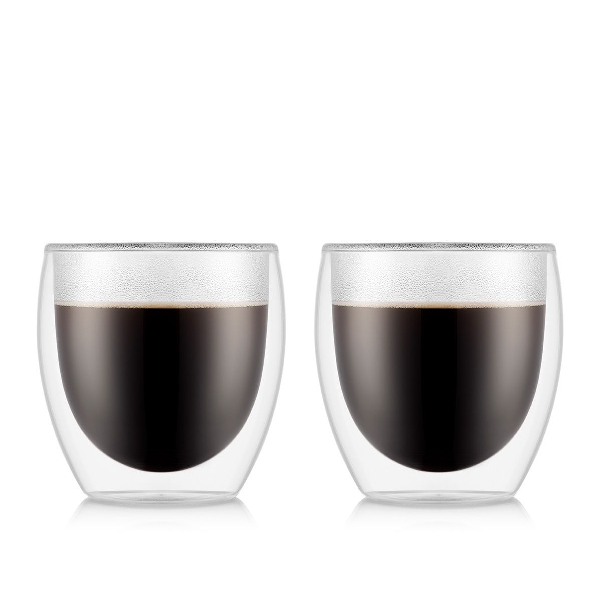 Glas Pavina doppelwandig, 0.25 l, Transparent 2 Stück