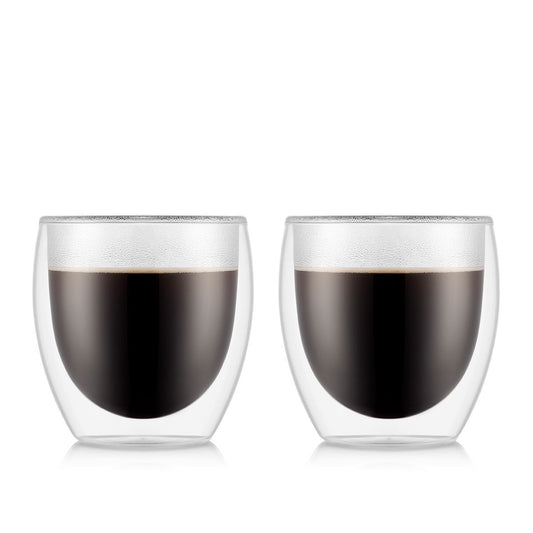 Glas Pavina doppelwandig, 0.25 l, Transparent 2 Stück