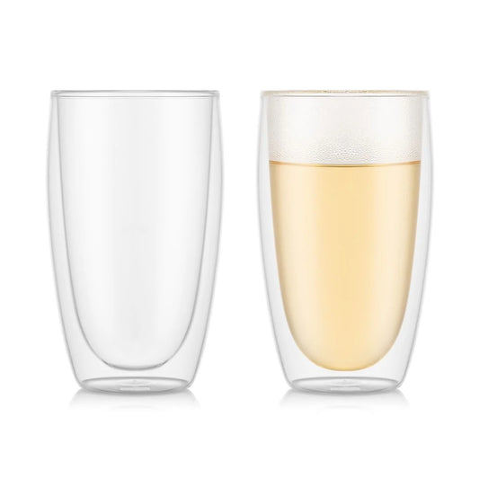 Glas Pavina doppelwandig, 0.45 l, Transparent 2 Stück