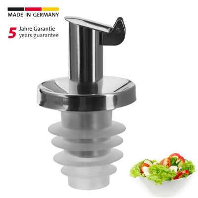 Ausgießer »Inox Öl-Spezial«, Silikon-Kork, Metallkläppchen