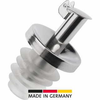 Ausgießer »Inox Essig-Spezial«, kurz, Silikon-Kork Metallkläppchen
