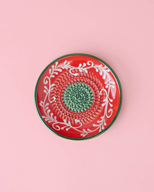 Keramikreibe "Alcazaba" 12cm für Knoblauch, Ingwer & Gewürze