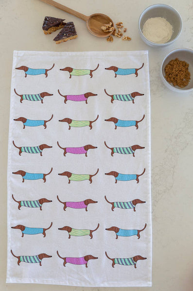 Geschirrtuch - Sausage Dog Baumwolle 74cm x 47cm
