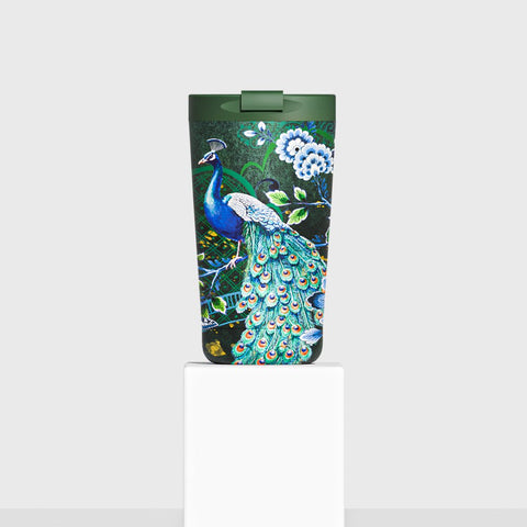 Kaffeebecher to go  Edelstahl 12h kalt 6h Majestic Green 2,0 - 350 ml to -go isolierter Kaffeetasse