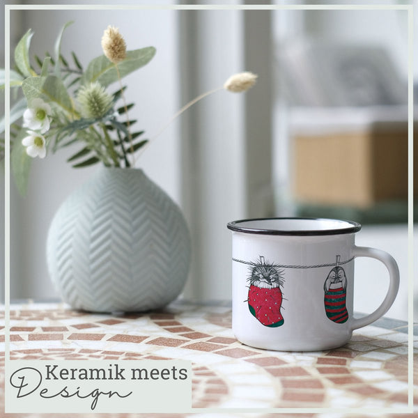 Keramiktasse – Sockentiere