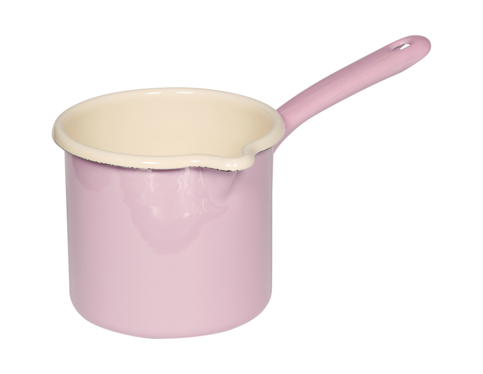 Schnabeltopf mit Stiel 12cm 1l rosa bunt
