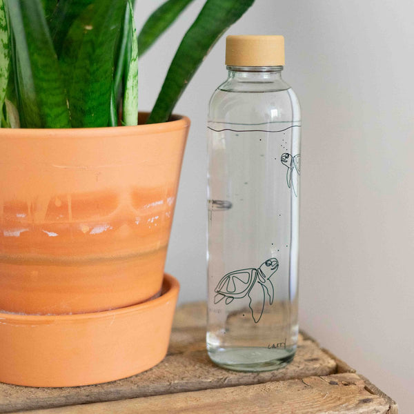 Trinkflasche Glas GO WITH THE FLOW 0,7 l