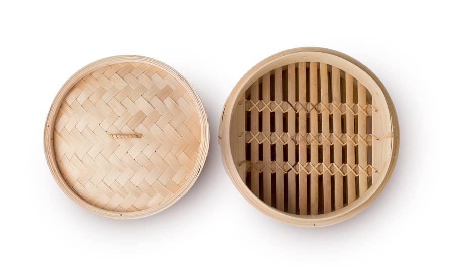 Dampfgarer aus Bambus d. 26 cm Höhe 16,0 cm