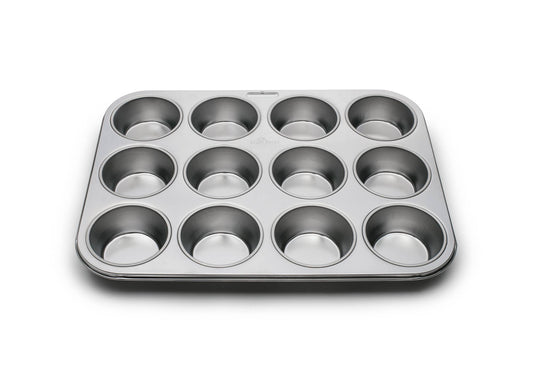 Muffinform aus Edelstahl für 12 Muffins 26,25cm x 34,3cm