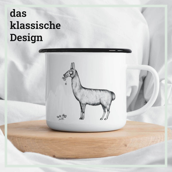 Emailletasse – Lama