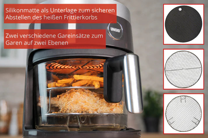Heissluftfritteuse Glas