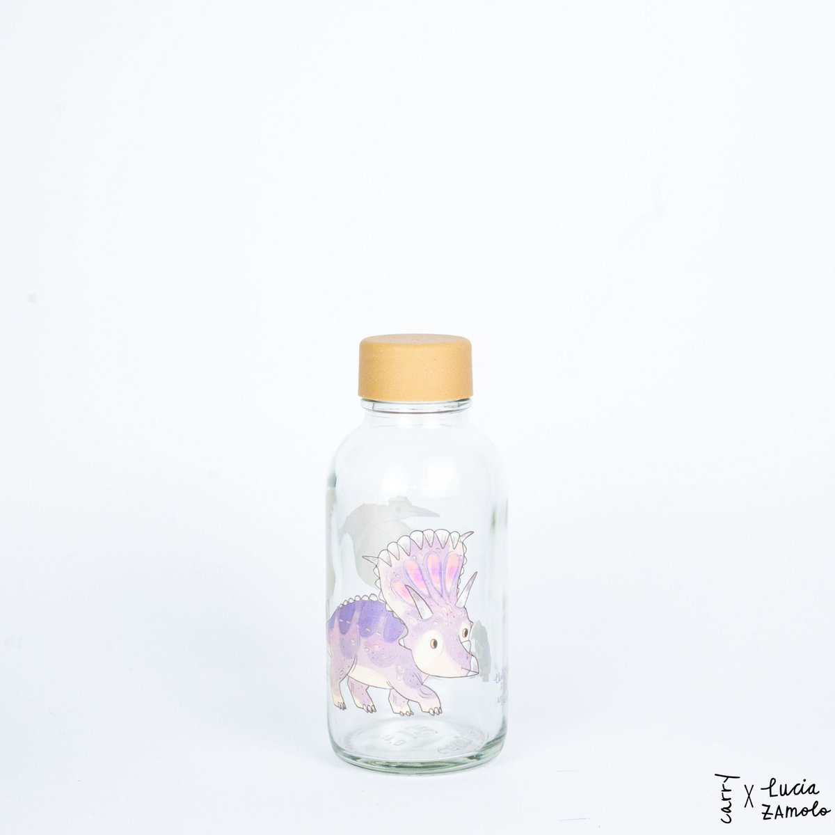 Trinkflasche Glas LITTLE DINO 0,4 l