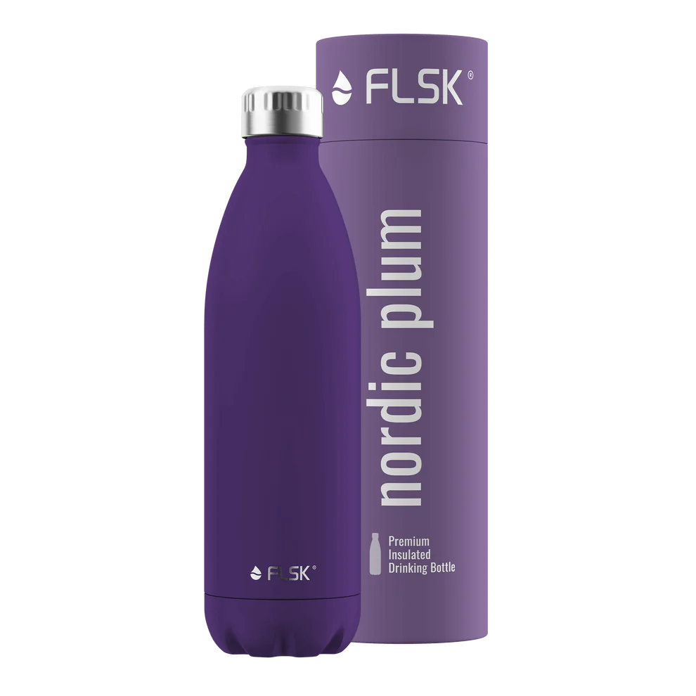 Trinkflasche FLSK 1l nordic plum To-Go / Bottle