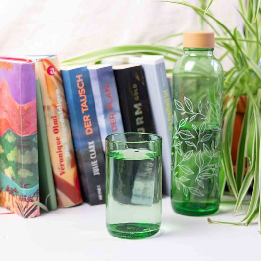 GREEN CARRY GLASS 300 ml Trinkglas 2er Set - RECYCLING