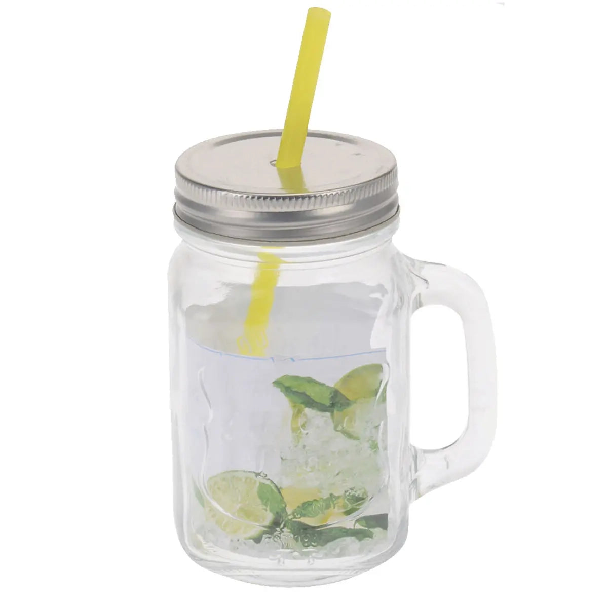 Trinkglas mit Strohhalm 0,45 i.