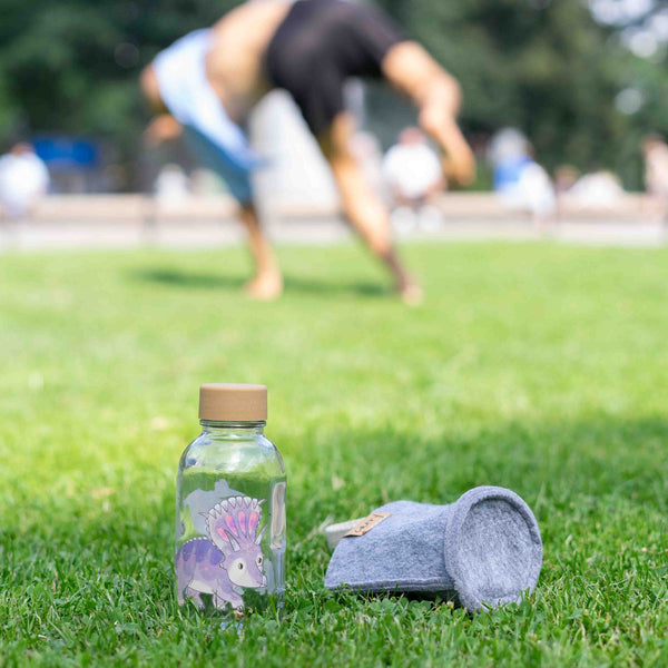 Trinkflasche Glas LITTLE DINO 0,4 l