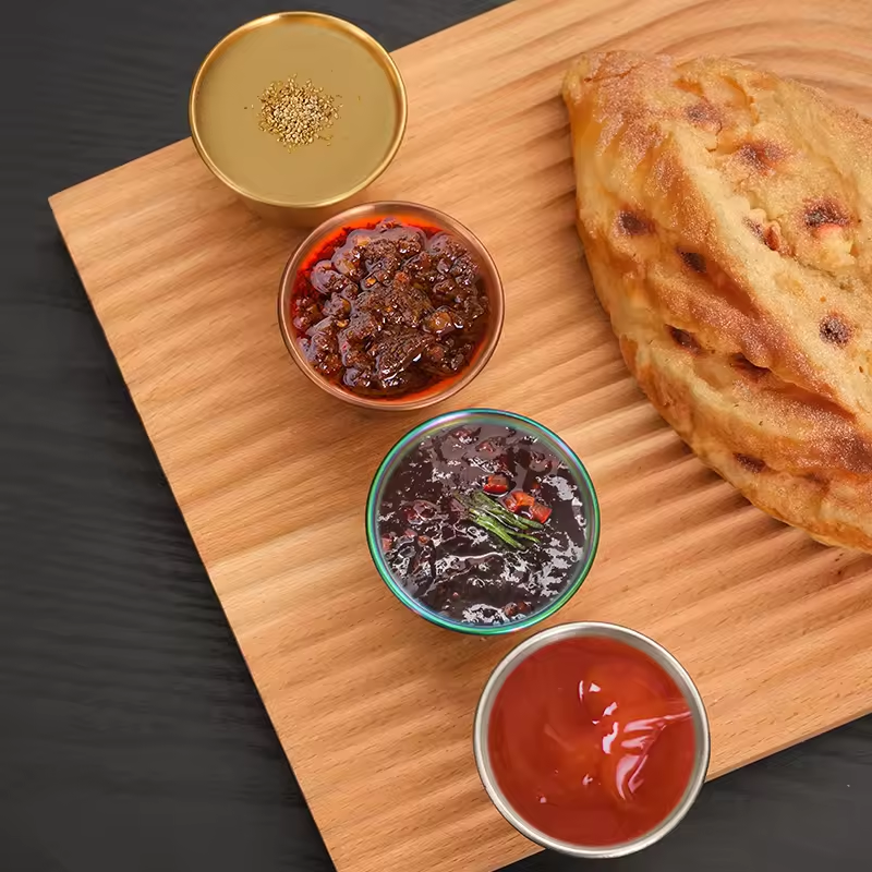 Schale für Gewürze, Soßen & Dips – Edelstahl