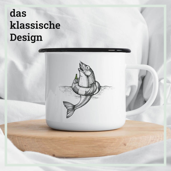 Emailletasse – Bernd