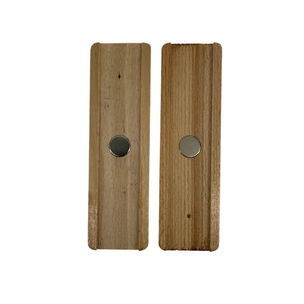 Holzgriff für schmiedeeiserne Pfanne 2-teilig - mit Magneten