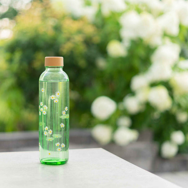 Trinkflasche Glas GREEN DAISY 0,7 l