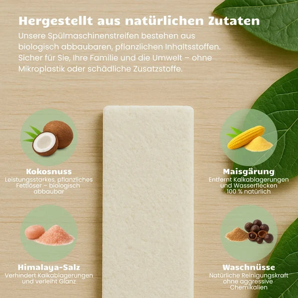 Umweltfreundliche Spülmaschinenstreifen 40er Pack