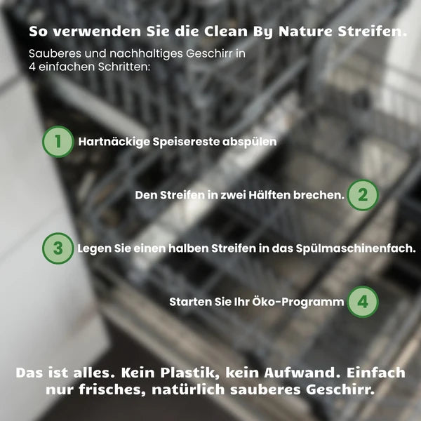 Umweltfreundliche Spülmaschinenstreifen 40er Pack