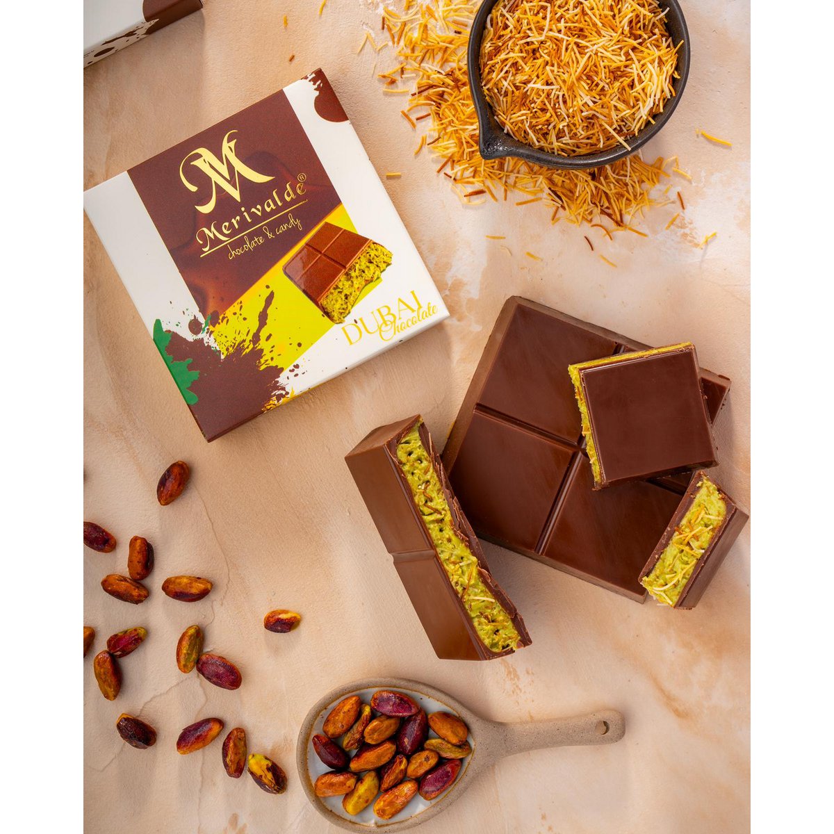 Merivalde Premium Dubai Schokolade 100g