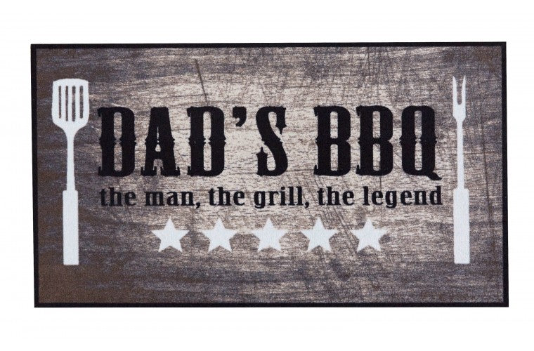 BBQ Matte Schmutzfängermatte dad's bbq the man 67x120cm