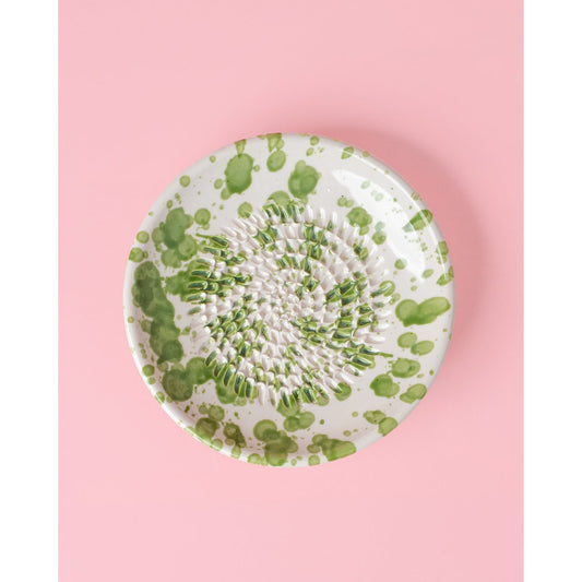 Keramikreibe "Moos" 12cm für Knoblauch, Ingwer & Gewürze