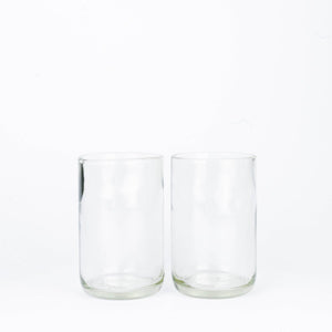 CARRY GLASS 400 ml Trinkglas 2er Set - UPCYCLING