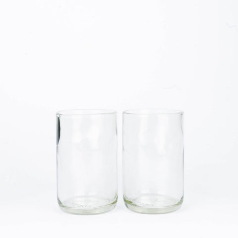 CARRY GLASS 400 ml Trinkglas 2er Set - UPCYCLING