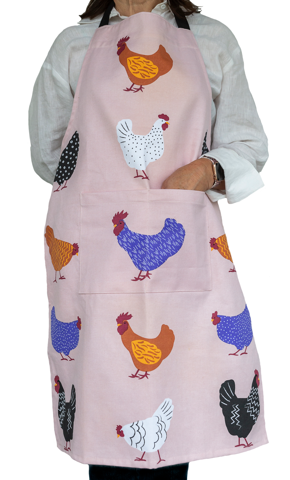 Schürze – Bright Hens, 100 % Heavy Drill-Baumwolle