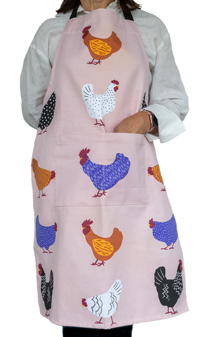 Schürze – Bright Hens, 100 % Heavy Drill-Baumwolle