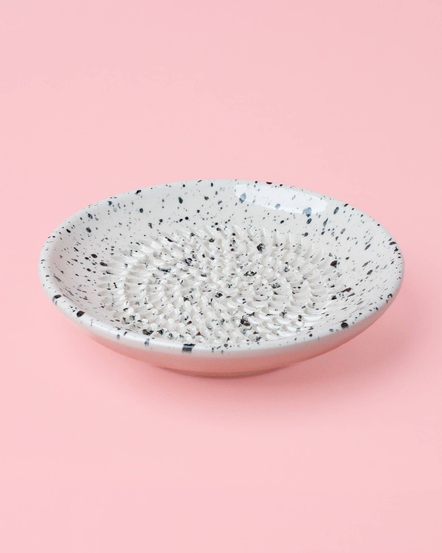 Keramikreibe "Granit" 12cm für Knoblauch, Ingwer & Gewürze