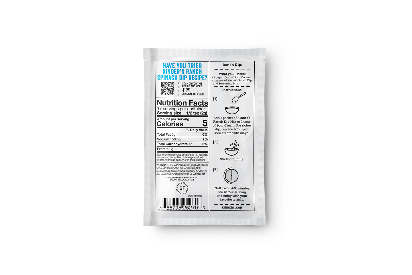 Ranch Dip- & Gewürzmischung - 28 gr.